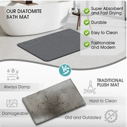 Non-Slip Quick-Dry Diatom Bath Mat