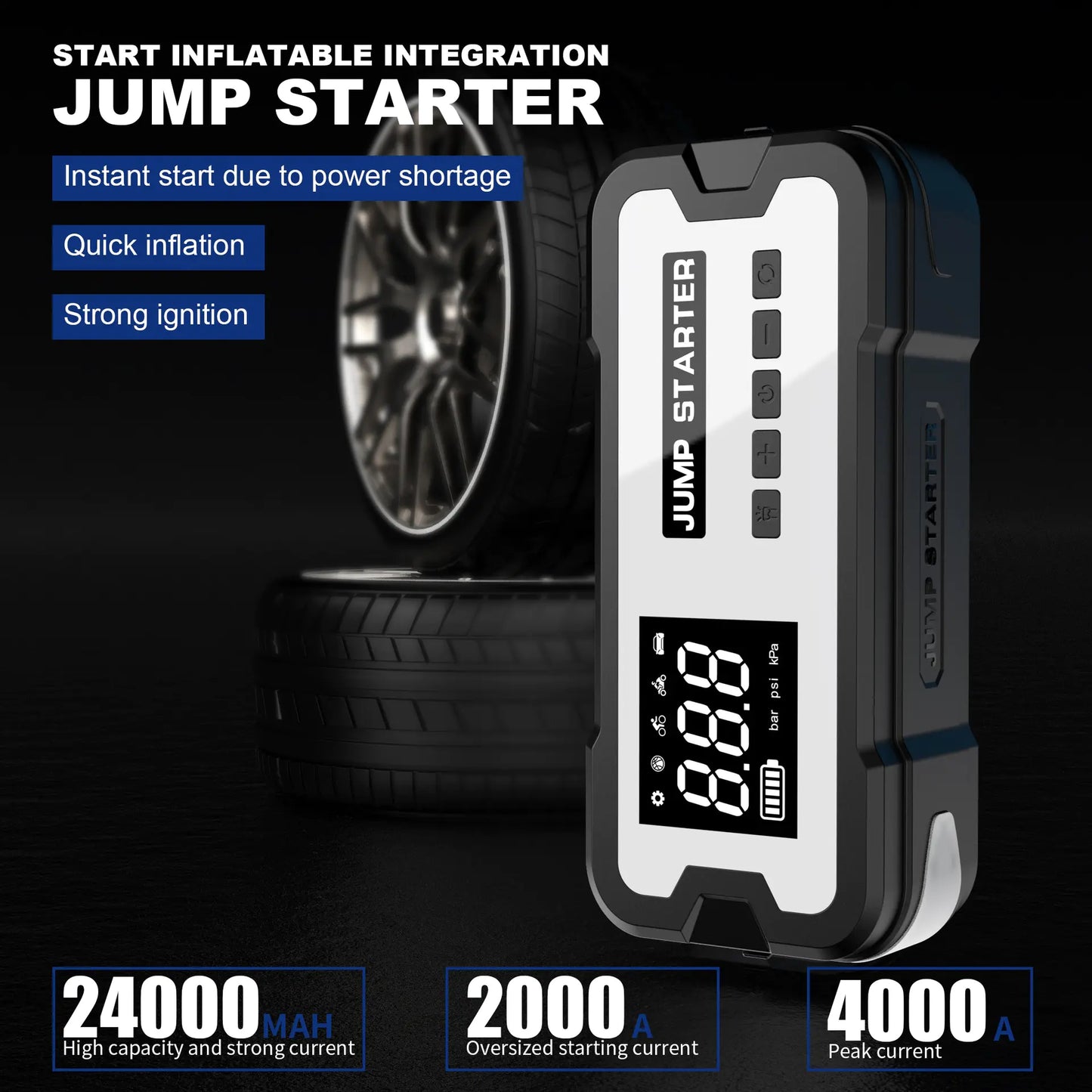 Car Jump Starter & Air Pump 240000mAh