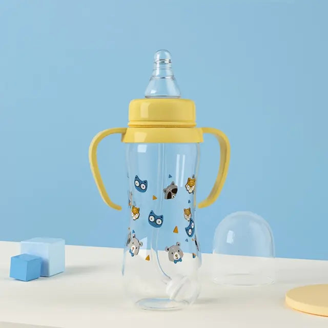 Baby Feeding Bottle with 2 Handles and Gravity Ball