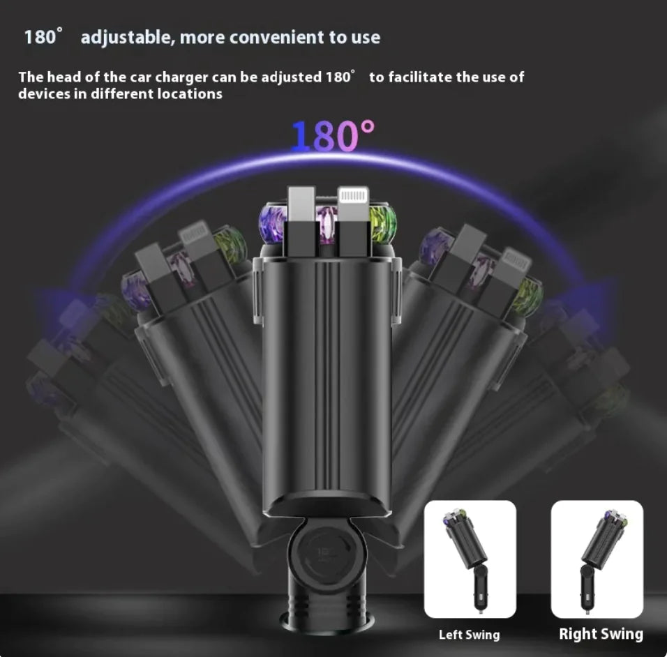 Purple Star Light Aromatherapy Car Phone Charger