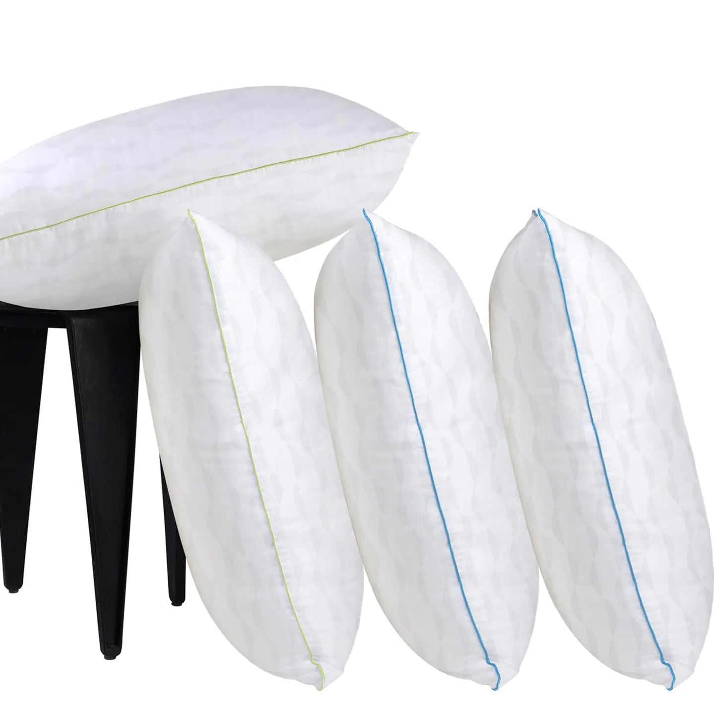 HKYLRAN Pillows King Size Set of 4 Bed Pillows for Sleeping Adjustable King Pillows 4 Pack with Zipper Cooling Hotel Quality with Premium Soft Down Alternative Fill