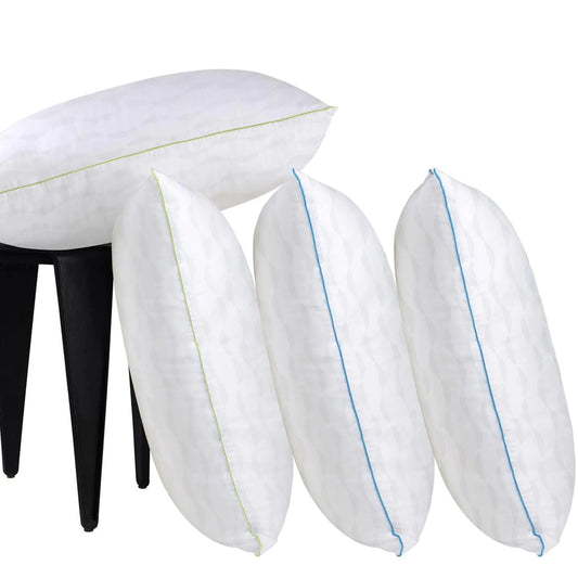 HKYLRAN Pillows King Size Set of 4 Bed Pillows for Sleeping Adjustable King Pillows 4 Pack with Zipper Cooling Hotel Quality with Premium Soft Down Alternative Fill