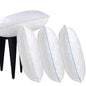 HKYLRAN Pillows King Size Set of 4 Bed Pillows for Sleeping Adjustable King Pillows 4 Pack with Zipper Cooling Hotel Quality with Premium Soft Down Alternative Fill