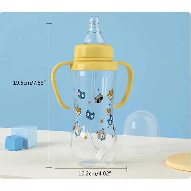 Baby Feeding Bottle with 2 Handles and Gravity Ball