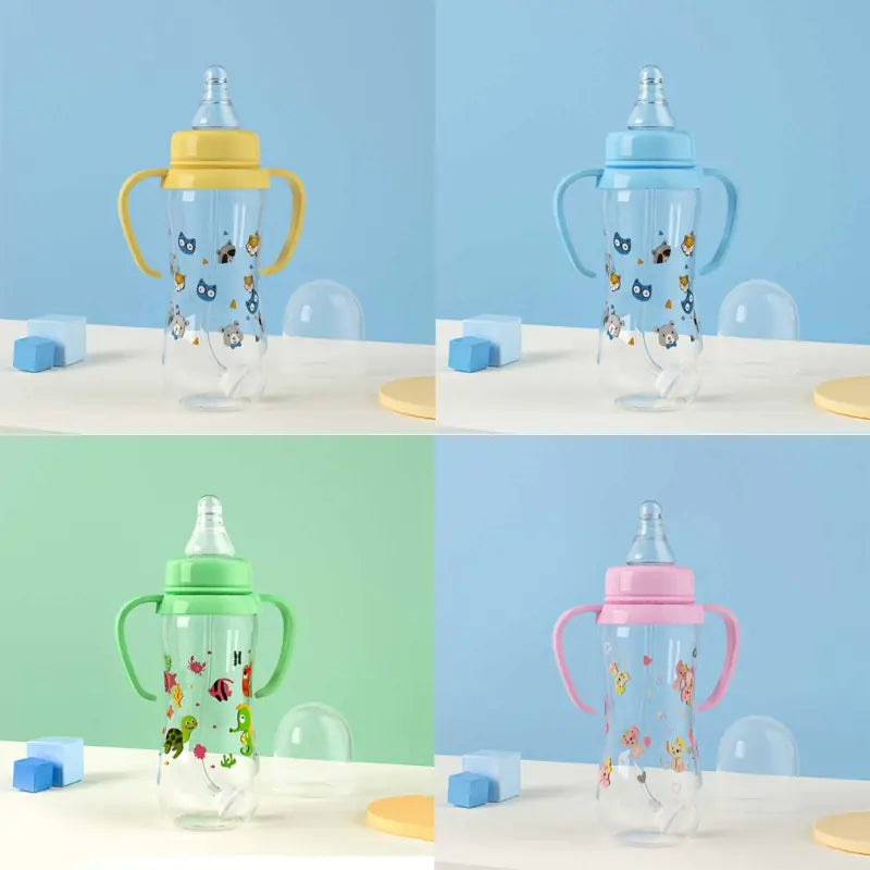 Baby Feeding Bottle with 2 Handles and Gravity Ball