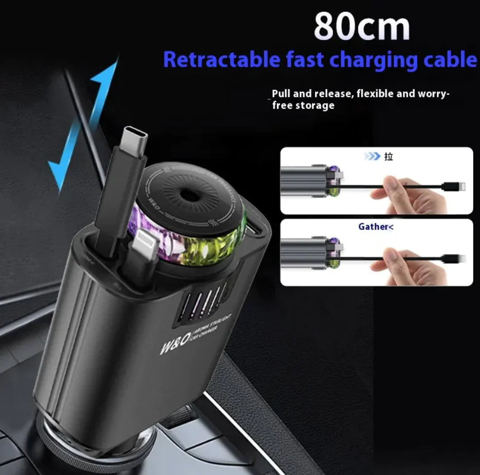 Purple Star Light Aromatherapy Car Phone Charger